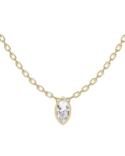Jennifer Fisher 18k Gold Lab-created Diamond Pendant Necklace - Metallic
