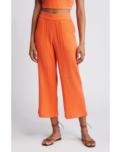 Rip Curl Premium Surf Cotton Beach Pants - Orange
