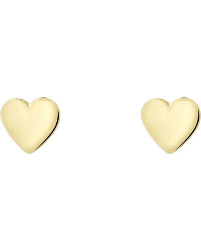 Ted Baker Harly Heart Stud Earrings - Metallic