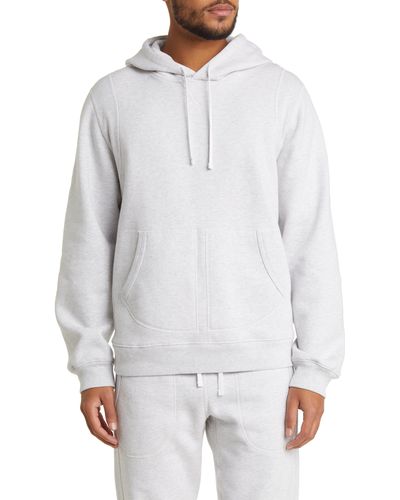 Reigning Champ Midweight Fleece Pullover Hoodie - White