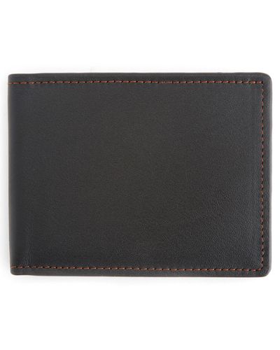 ROYCE New York Rfid Leather Bifold Wallet - Black