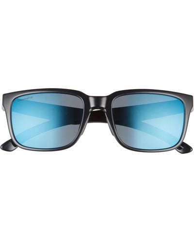 Smith Headliner 55mm Polarized Rectangle Sunglasses - Blue