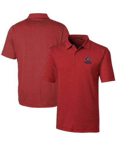 Cutter & Buck Green Bay Packers Forge Pencil Stripe Polo At Nordstrom - Red