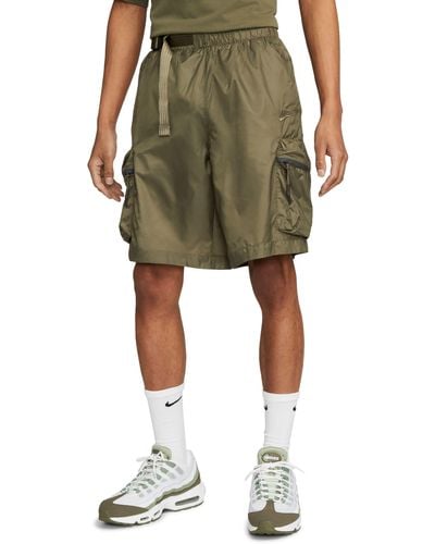 Nike Tech Pack Water Repellent Woven Utility Shorts - Green
