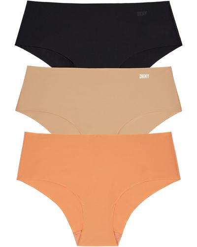 DKNY Litewear Cut Anywhere Assorted 3-pack Hipster Briefs in