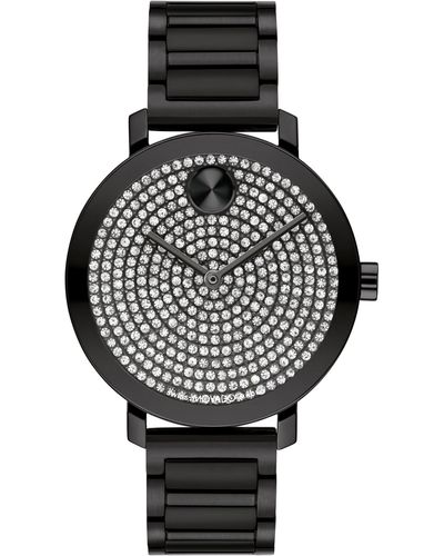 Movado Bold Evolution 2.0 Crystal Bracelet Watch - Black