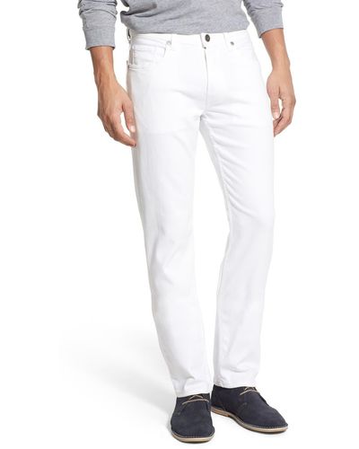 PAIGE 'federal' Slim Straight Leg Jeans - White