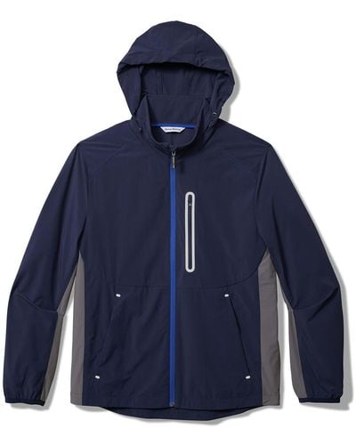 Tommy Bahama San Juan Water & Wind Resistant Hooded Jacket - Blue