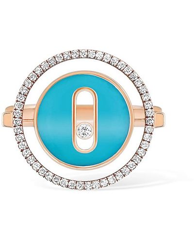 Messika Lucky Move Turquoise & Diamond Ring - Blue