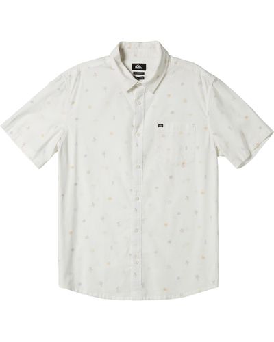 Quiksilver Heat Wave Short Sleeve Button-up Shirt - White
