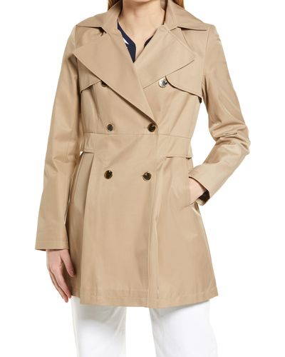 via spiga water repellent hooded raincoat
