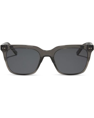 DIFF Billie Xl 54mm Polarized Square Sunglasses - Gray
