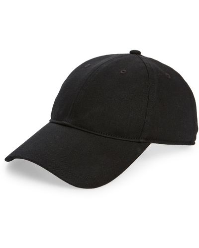 Rag Bone Perry Leather Baseball Hat in Black Lyst