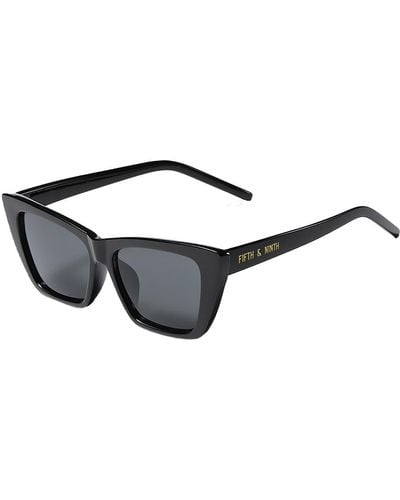 Fifth & Ninth Ainsley 68mm Cat Eye Sunglasses - Black