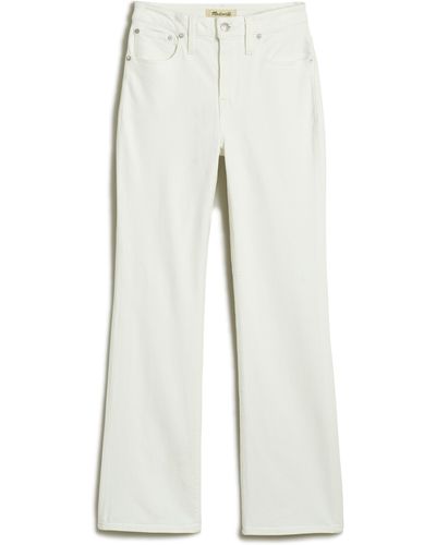 Madewell Curvy Kick Out Crop Jeans - White