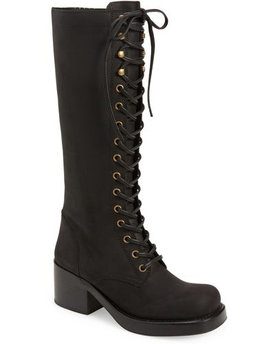 Jeffrey Campbell Tyro Lace-up Boot - Black