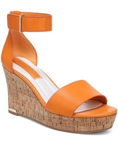 Franco Sarto Clemens Ankle Strap Platform Wedge Sandal - Orange