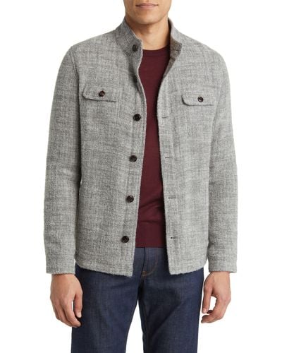Peter Millar Crown Crafted Stable Shirt Jacket - Gray