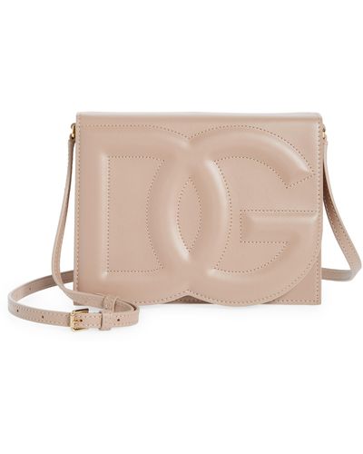 Dolce & Gabbana Dg Logo Flap Leather Crossbody Bag - Multicolor