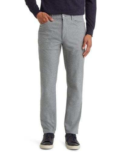 Peter Millar Mountainside Five-pocket Flannel Pants - Gray
