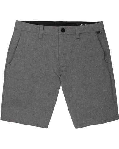 Volcom Frickin Cross Shred Static Hybrid Shorts - Gray
