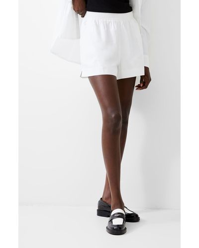 French Connection Poplin Shorts - White