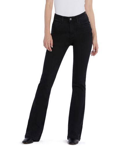 HINT OF BLU Rosa Flare Jeans - Black