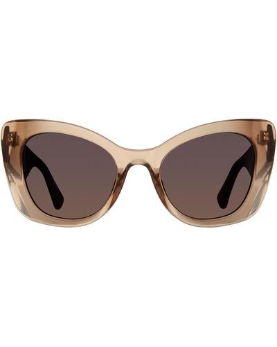 Kurt Geiger 52mm Gradient Cat Eye Sunglasses - Brown