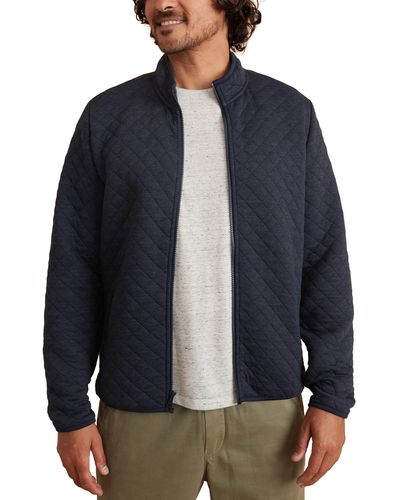 Marine Layer Corbet Quilted Knit Jacket - Blue