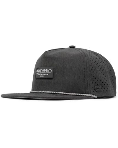 Melin Coronado Brick Hydro Performance Snapback Hat - Black