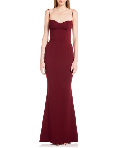 Katie May Yasmin Trumpet Gown - Red