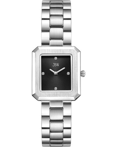 JBW Arc Single Essential Lab Created Diamond Bracelet Watch - White