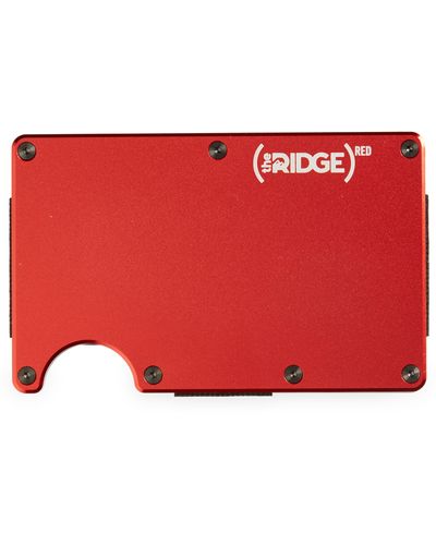 THE RIDGE Ridge Wallet - Cash Strap & Money Clip - Red