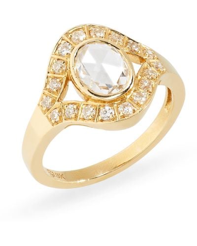 Sethi Couture Chandra Diamond Ring - Metallic