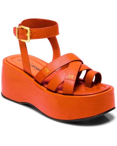 Free People Hazel Platform Sandal - Orange