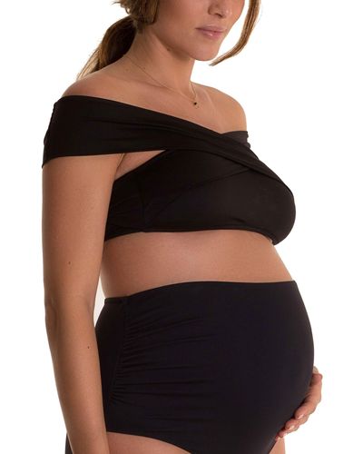 Pez D'or Lucia Bandeau Maternity Bikini Top - Black