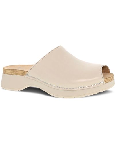 Dansko Ravyn Peep Toe Platform Sandal - White