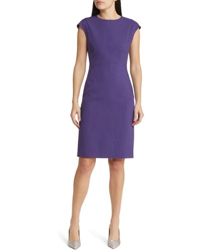BOSS Dironah Sheath Dress - Purple