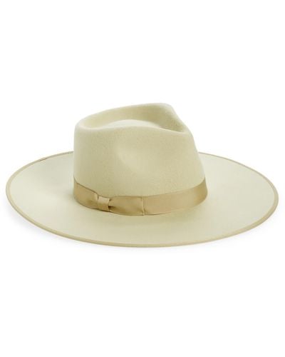 Lack of Color Wool Felt Rancher Hat - Natural