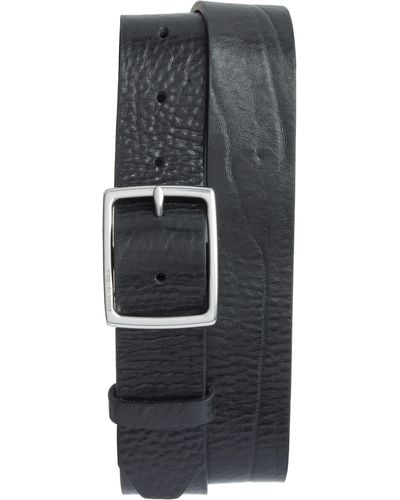 Rag & Bone rugged Leather Belt - Gray