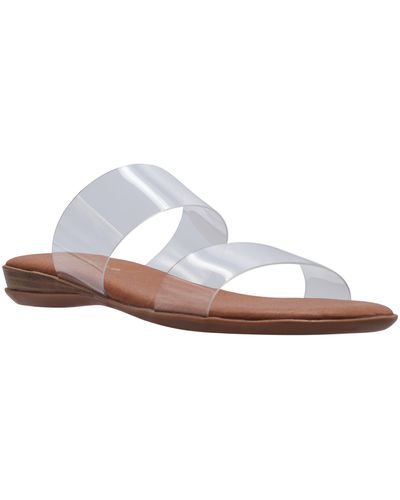 Andre Assous Narice Clear Slide Sandal - White
