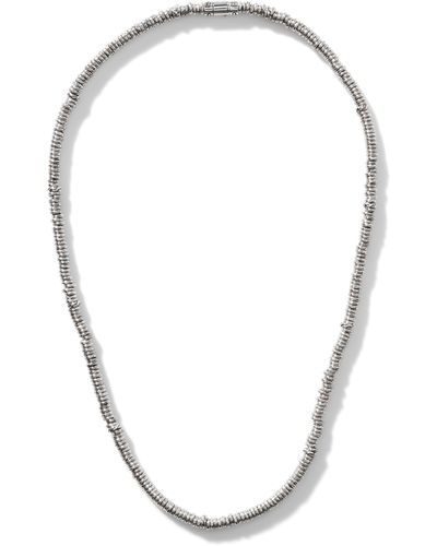John Hardy Heishi Sterling Beaded Necklace At Nordstrom - Metallic