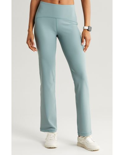 Zella Luxe High Waist Rib Flare leggings - Blue