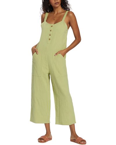 Billabong Stargazer Cotton Jumpsuit - Green