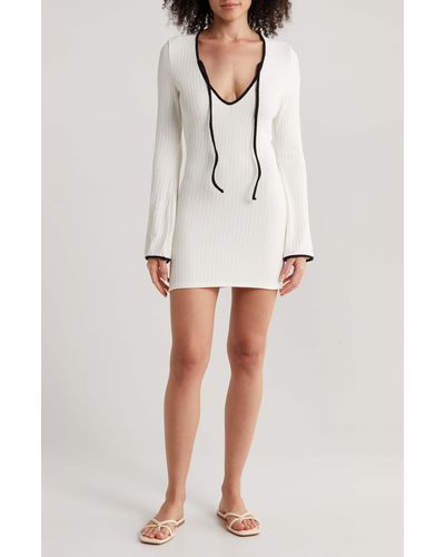 Montce Sophia Rib Terry Cover-up Dress - White