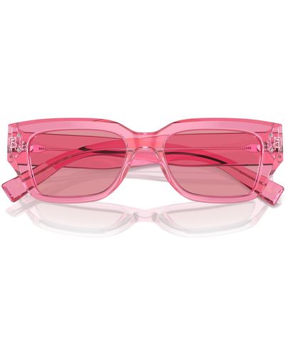 Dolce & Gabbana 52mm Cat Eye Sunglasses - Pink