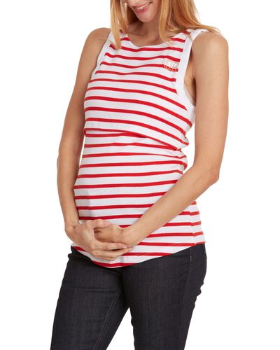 Cache Coeur Carnac Maternity/nursing Tank Top - Red
