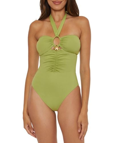 SOLUNA Shell One-piece Swimsuit - Green