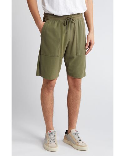 ATM Piqué Drawstring Shorts - Green