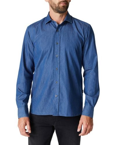 34 Heritage Denim Button-up Shirt - Blue